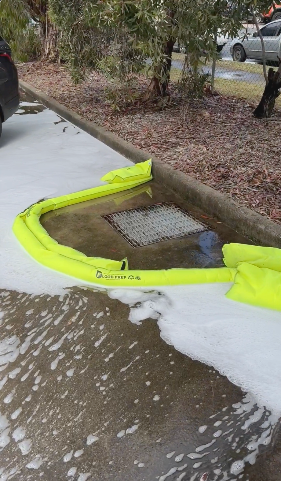 Load video: fast acting super absorption flood bag sand-less sandbag alternative